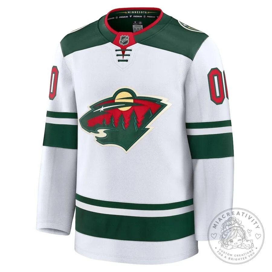 Minnesota Wild Away White National Hockey League Fanatics Breakaway Hockey Jersey
