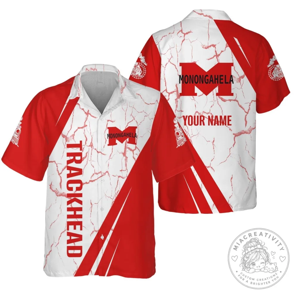Monongahela Railroad Trackhead Personalized Hawaiian Shirt Monongahela Railroad Trackhead Personalized Hawaiian Shirt