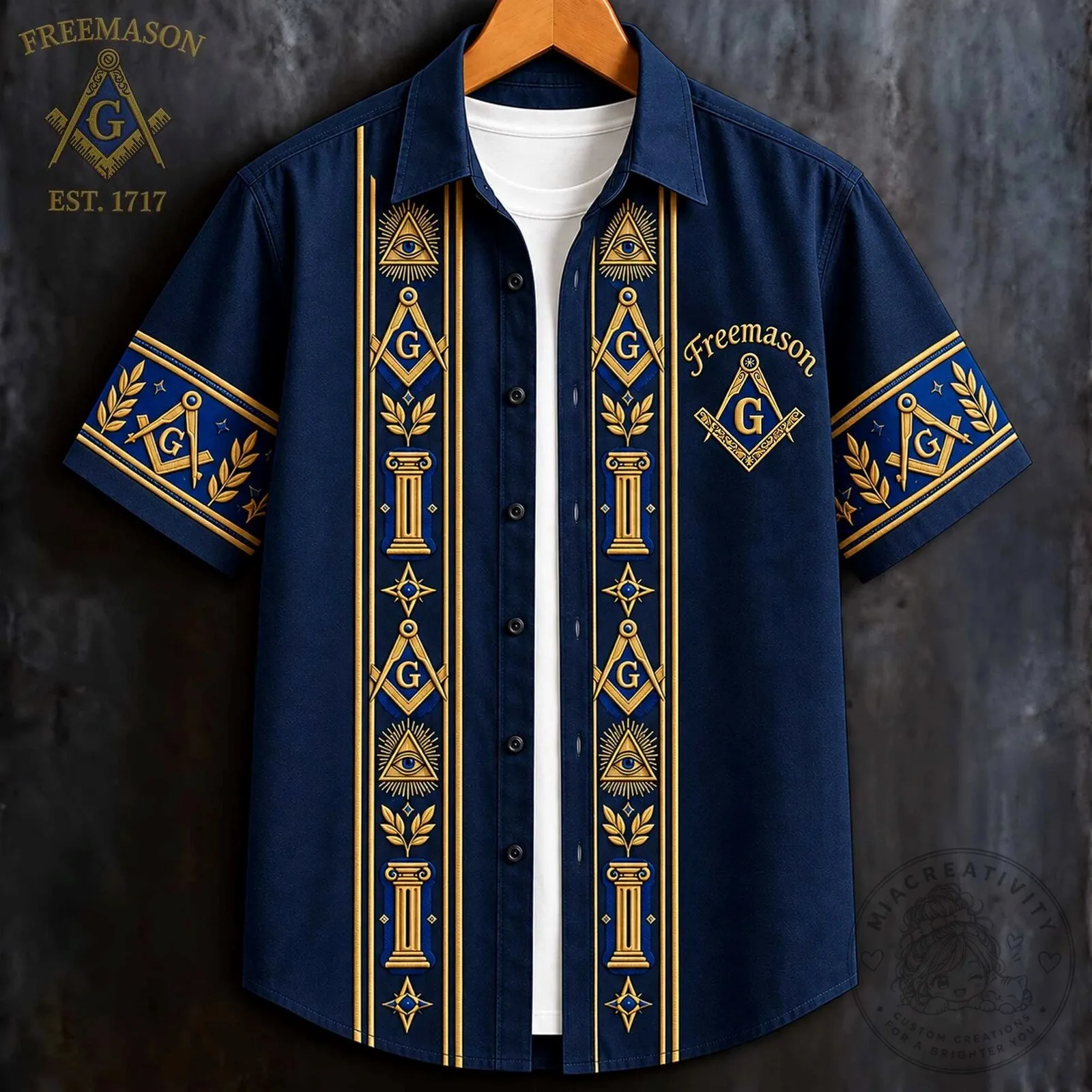 Freemasonry Masonic All Seeing Eye Hawaiian Shirt