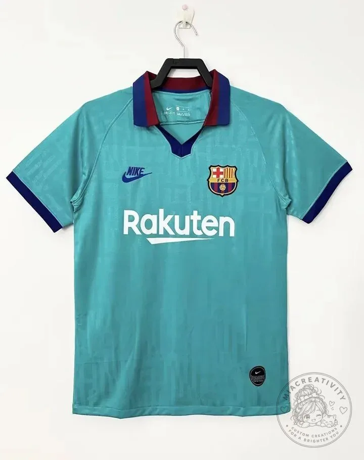 Barcelona Football Club 2019-2020 Third Retro Soccer Jersey 5 Barcelona Football Club 2019-2020 Third Retro Soccer Jersey