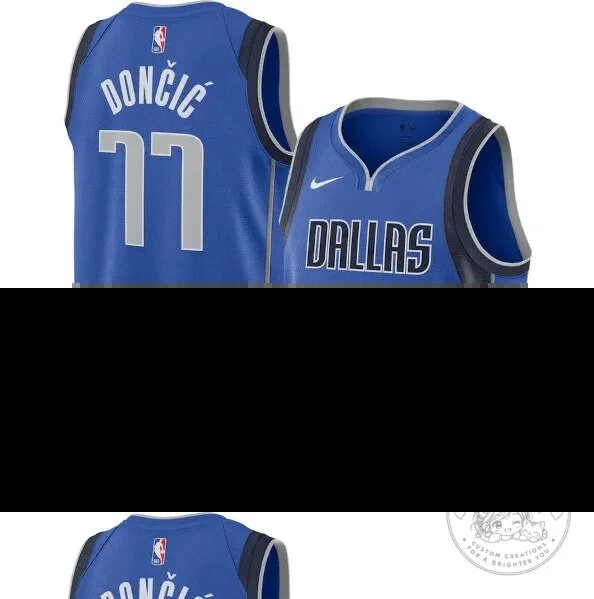 Luka Doncic Dallas Mavericks Icon Edition Blue Basketball Jersey