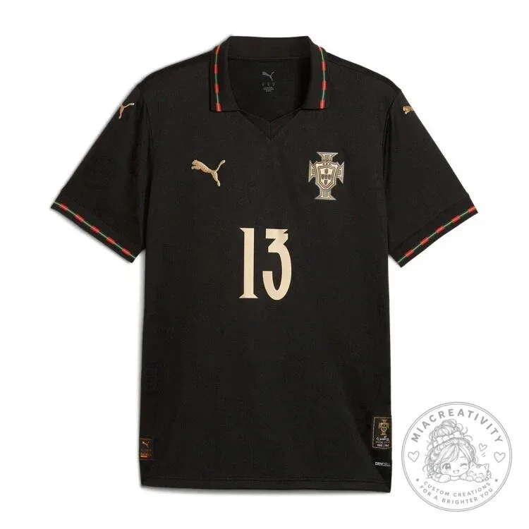 Portugal National Football Team Black Panther Edition Jersey