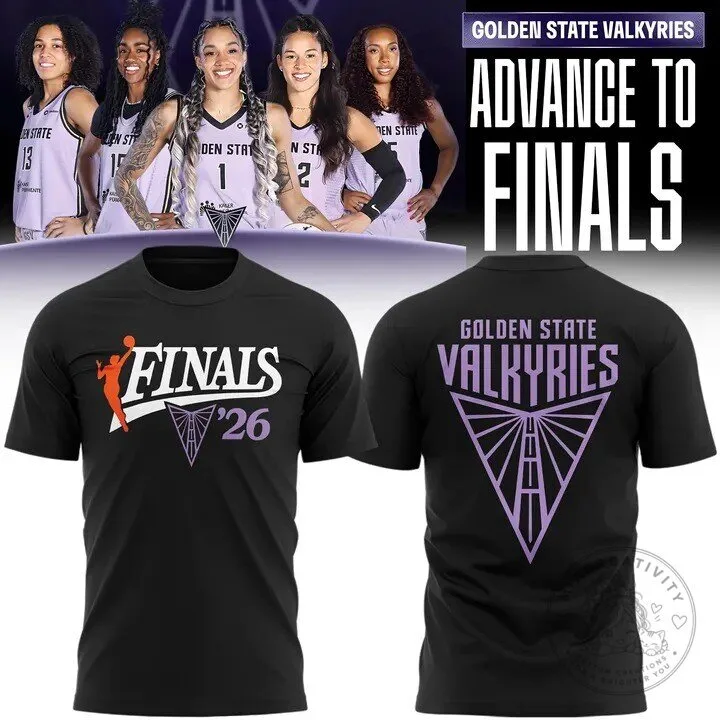 Golden State Valkyries 2026 Finals Advance To Finals Black T-Shirt