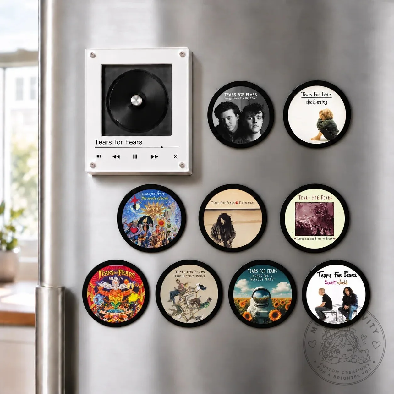 Tears For Fears Album Art Mini CD Player LED Night Light Tabletop Decor 11 Tears For Fears Album Art Mini CD Player LED Night Light Tabletop Decor