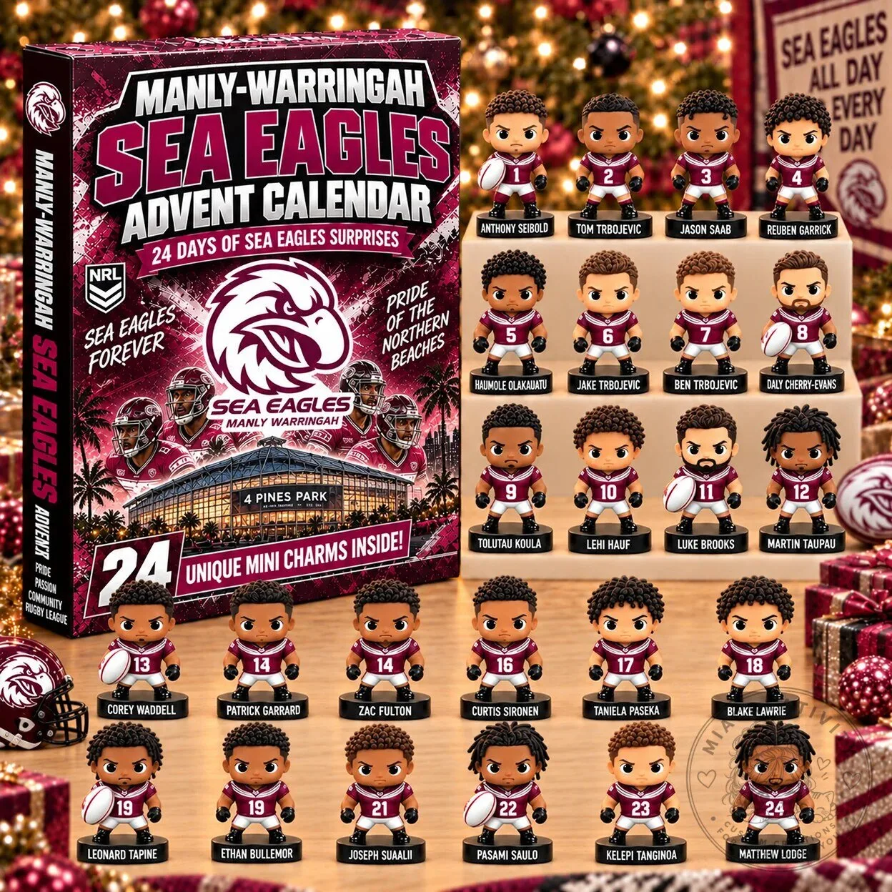 Manly Warringah Sea Eagles Rugby League 24 Days of Surprises Advent Calendar 2 Manly Warringah Sea Eagles Rugby League 24 Days of Surprises Advent Calendar