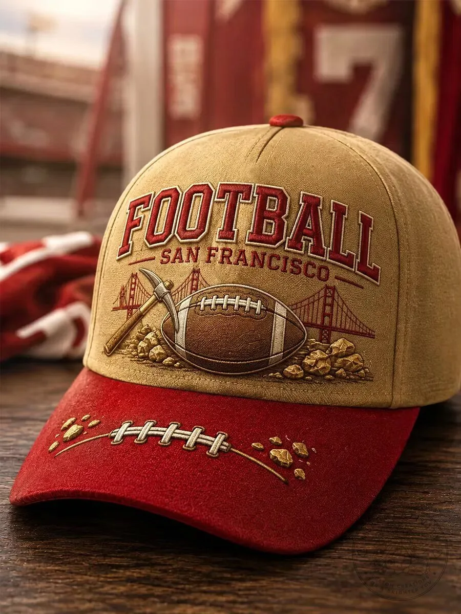 San Francisco Football Golden Gate Bridge Embroidered Adjustable Cap Hat