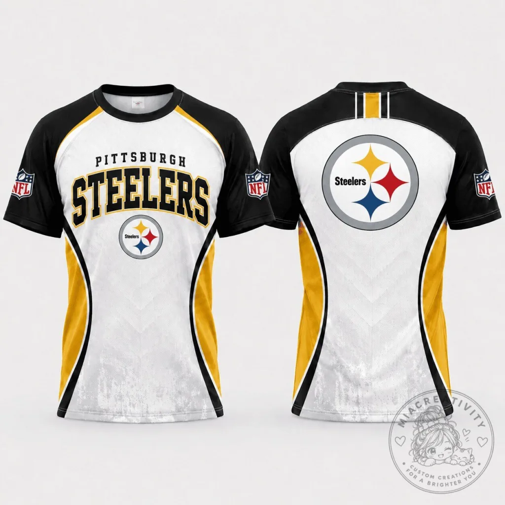 Pittsburgh Steelers NFL Fan Shirt Premium Contour 3D Graphic T-Shirt Pittsburgh Steelers NFL Fan Shirt Premium Contour 3D Graphic T-Shirt