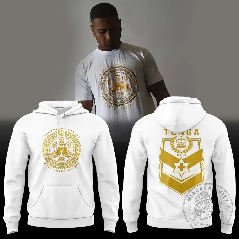 Tonga Rugby League World Championship 2026 Collection White Hoodie 1 Tonga Rugby League World Championship 2026 Collection White Hoodie