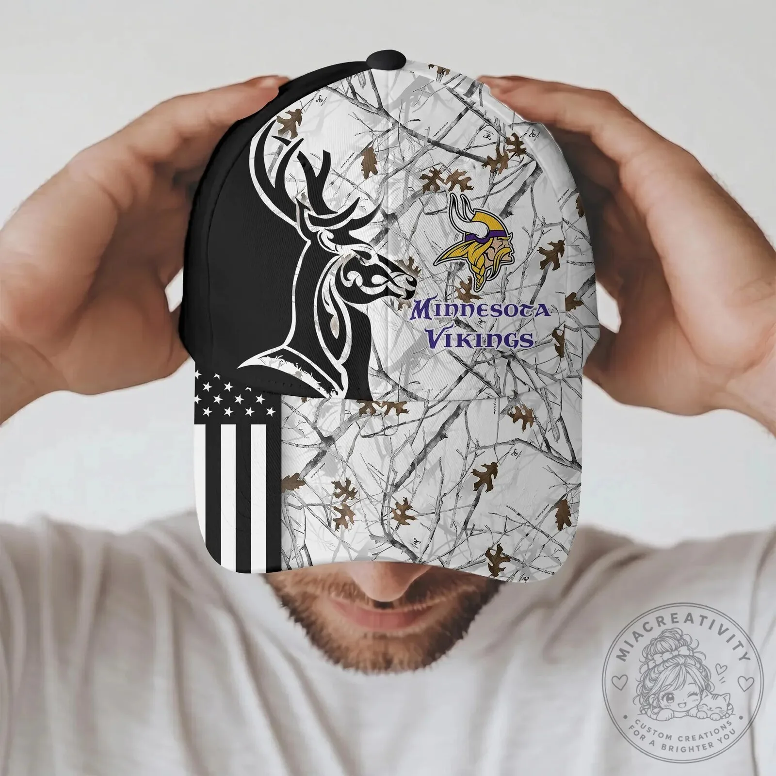 Minnesota Vikings Deer Hunting Camouflage Baseball Cap Hat 11 Minnesota Vikings Deer Hunting Camouflage Baseball Cap Hat