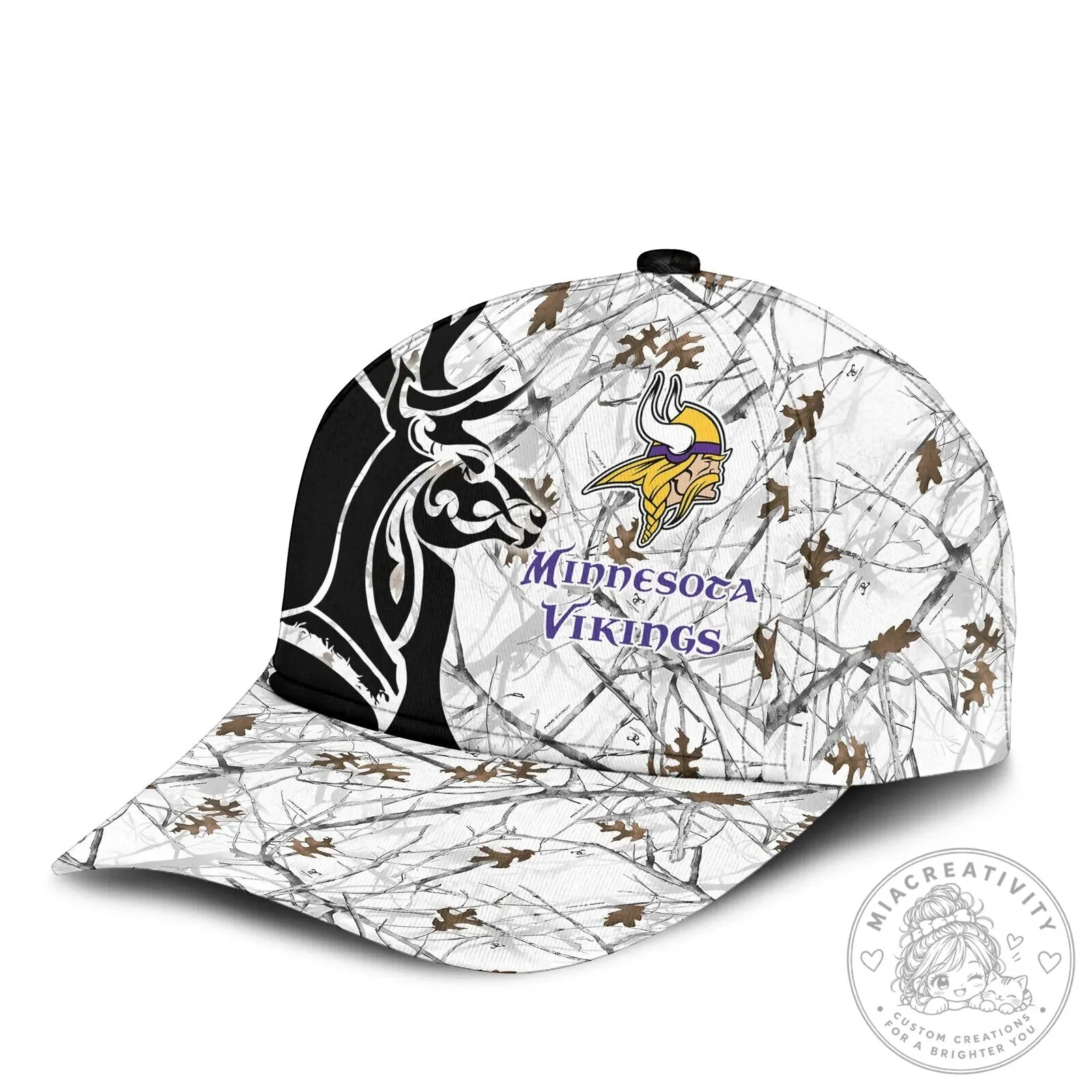 Minnesota Vikings Deer Hunting Camouflage Baseball Cap Hat 14 Minnesota Vikings Deer Hunting Camouflage Baseball Cap Hat