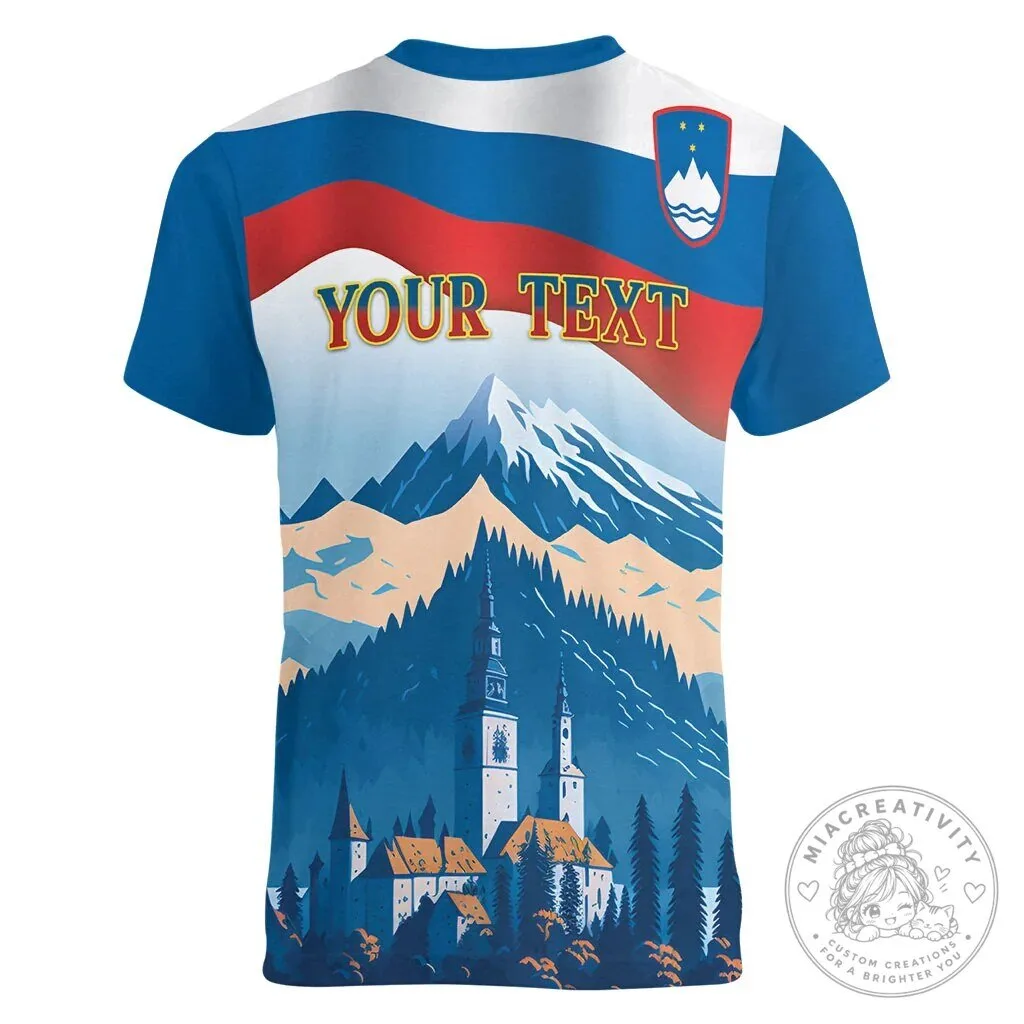 Slovenia Independence Day Lake Bled Julian Alps Landscape T-Shirt 8 Slovenia Independence Day Lake Bled Julian Alps Landscape T-Shirt
