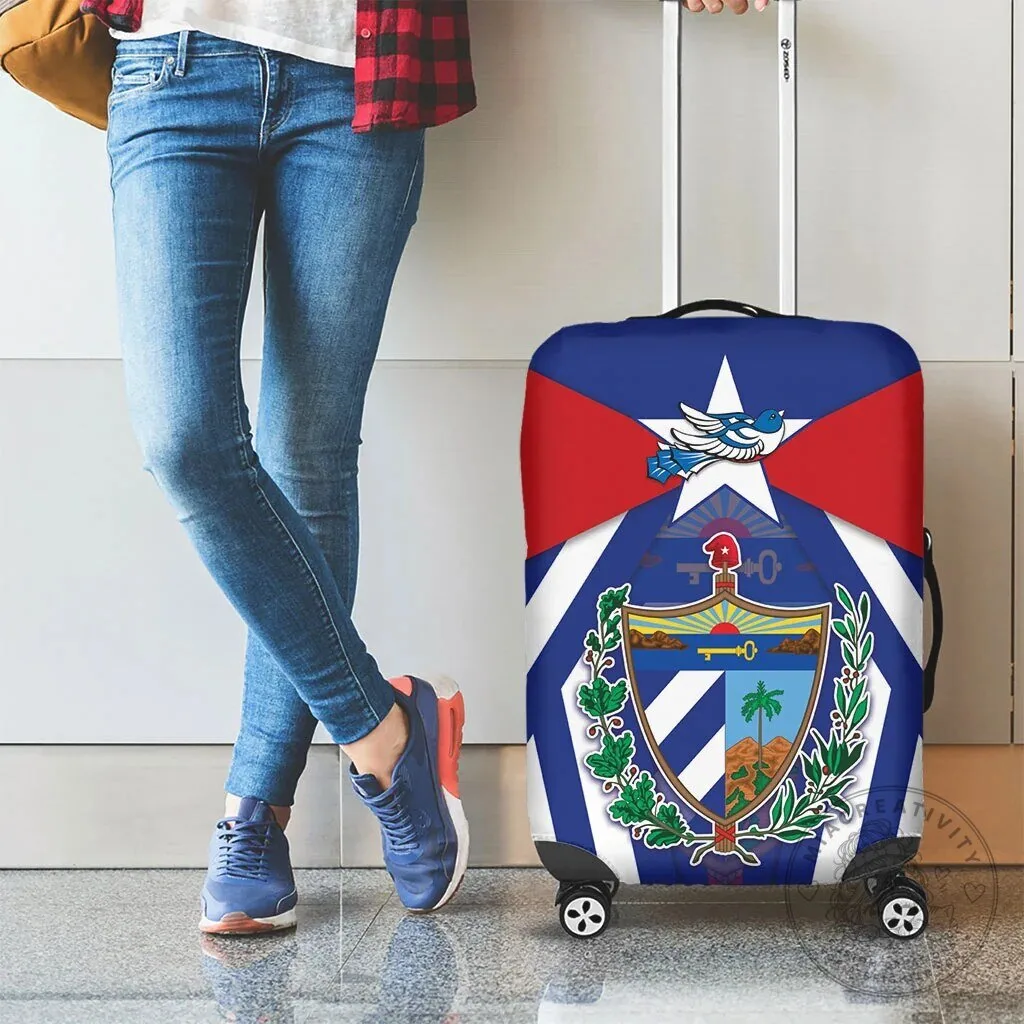 Viva Cuba Libre Luggage Cover Cuban Trogon With Coat Of Arms LT05 8 Viva Cuba Libre Luggage Cover Cuban Trogon With Coat Of Arms LT05