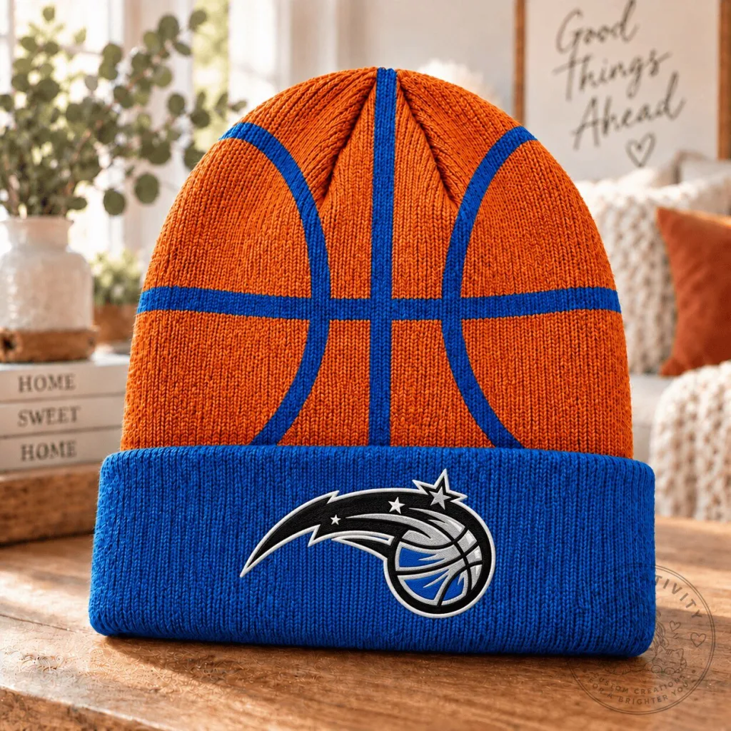Orlando Magic Basketball Design Knit Beanie Hat for NBA Fans Orlando Magic Basketball Design Knit Beanie Hat for NBA Fans